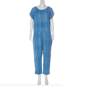 ACE & JIG Striped High-Rise Jumpsuit Onesie Large